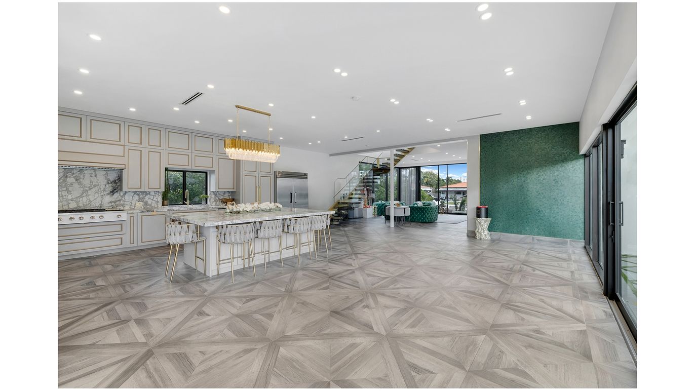 Chandelier, Interior, Kitchen, Recessed Lighting