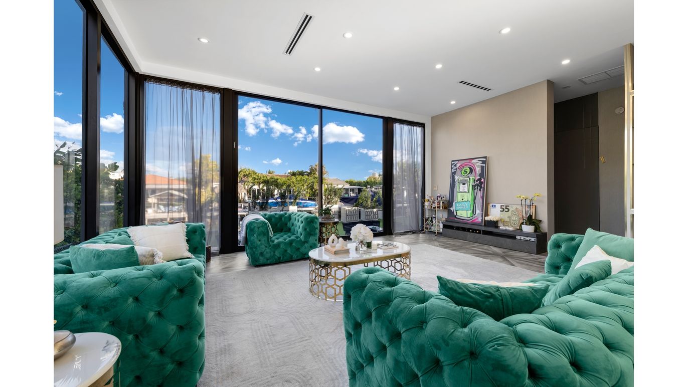 Interior, Living room, Recessed Lighting