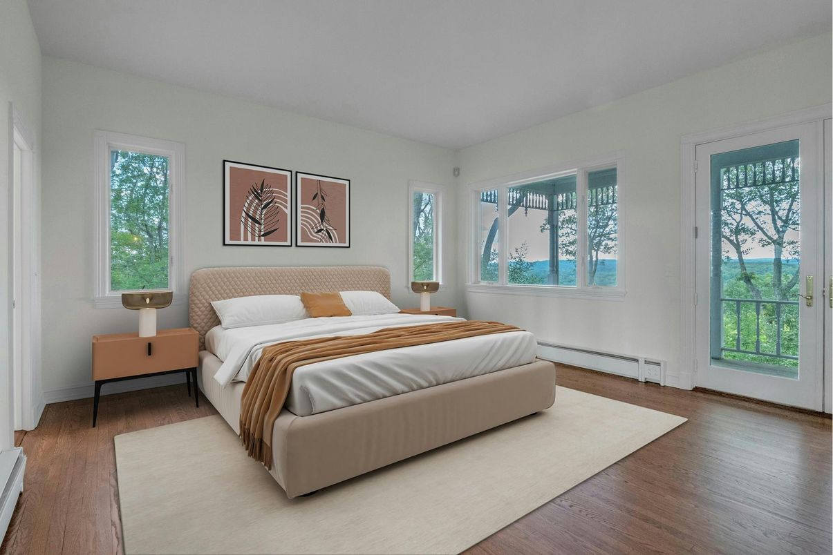 Bedroom, Interior, Wood Texture Flooring