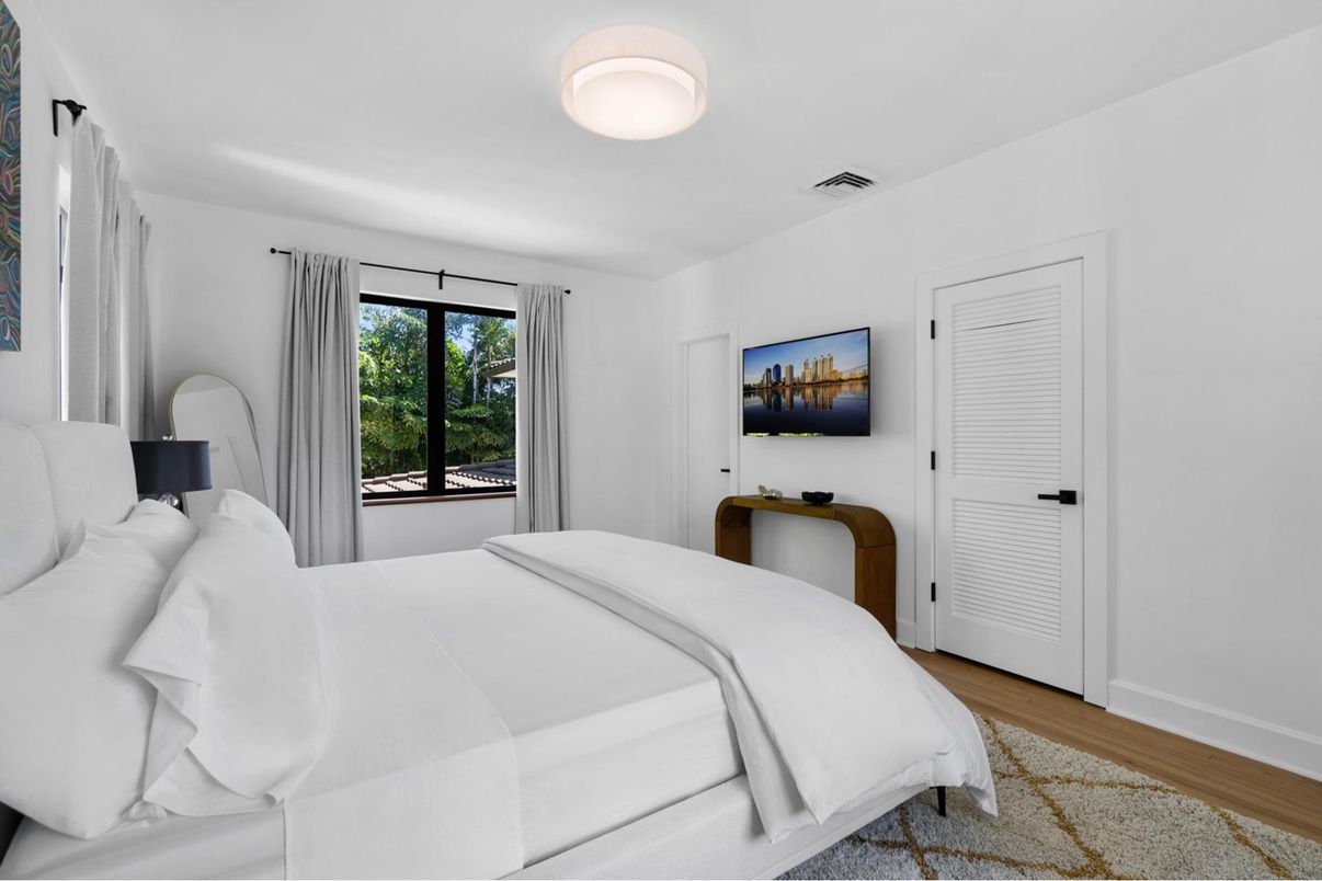 Bedroom, Interior, Wood Texture Flooring