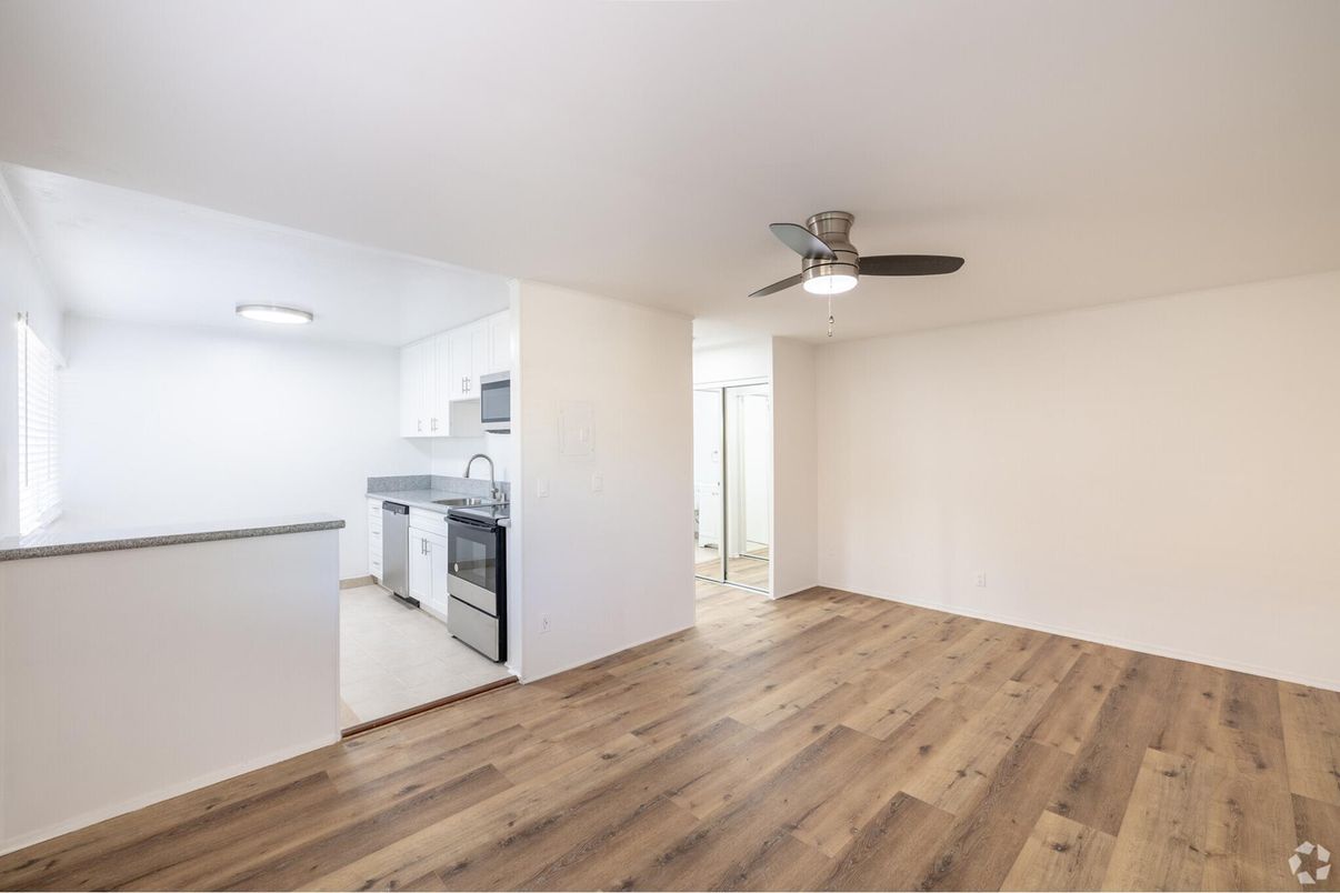 Empty room, Interior, Kitchen, Wood Texture Flooring