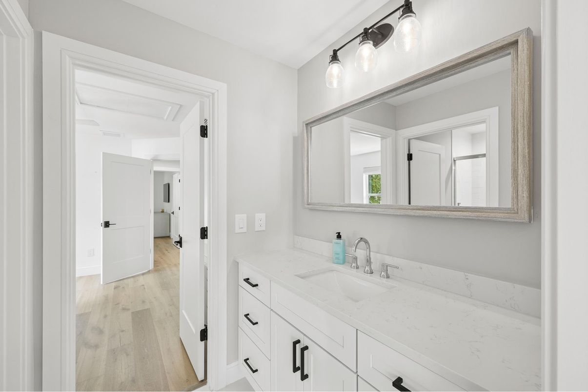 Bathroom, Interior, Wood Texture Flooring