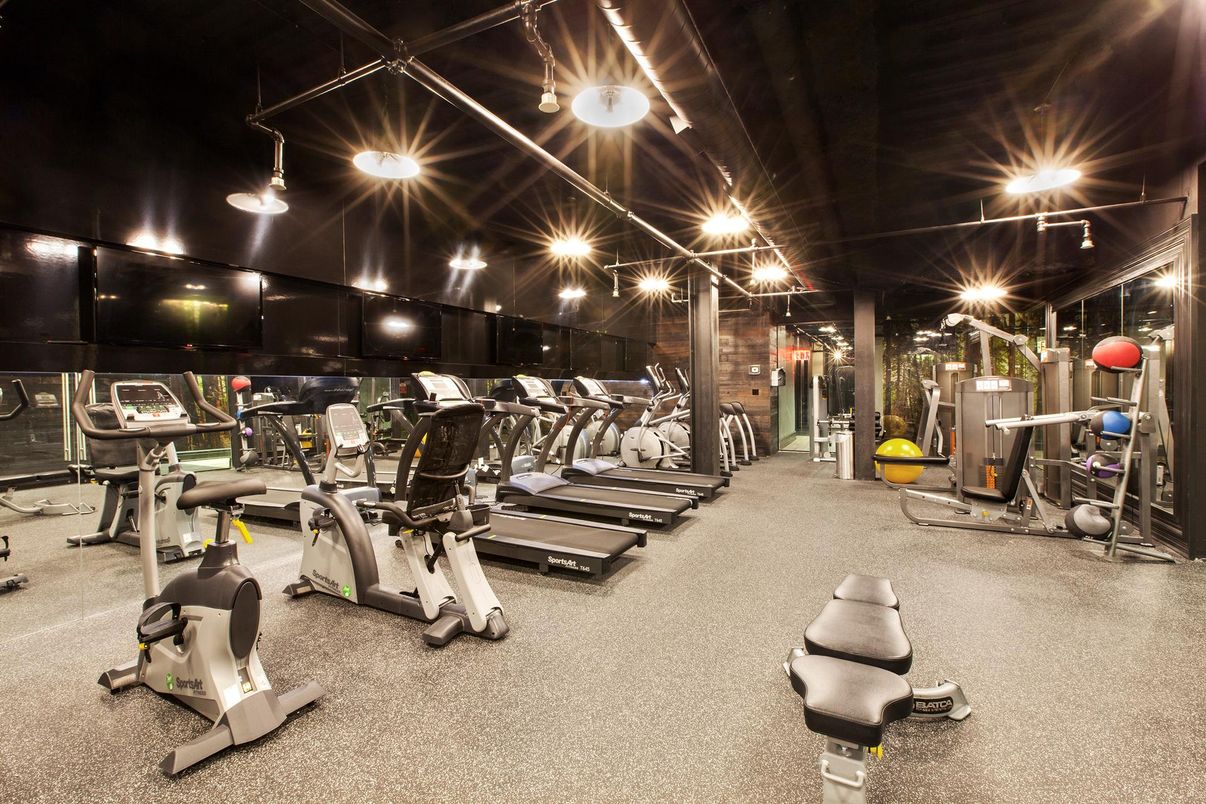 Fitness Equipment, Gym, Interior