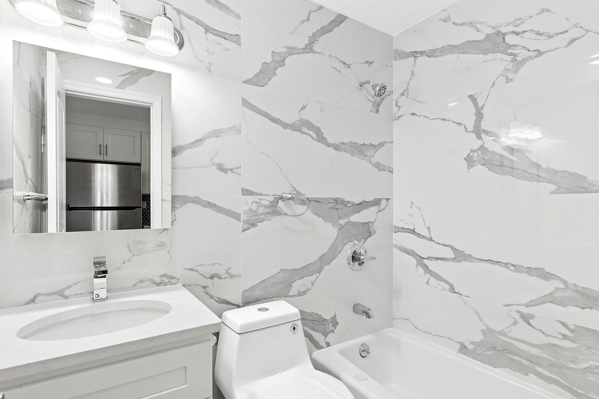 Bathroom, Interior, Marble Walls