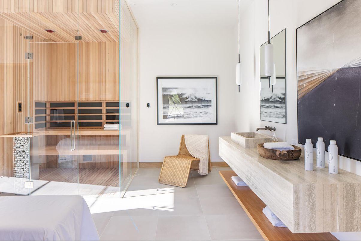 Interior, Pendant Lights, Sauna Room