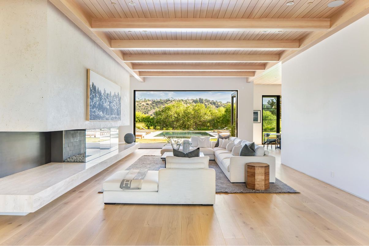 Fireplace, Interior, Living room, Wooden Beams, Wooden Ceilings, Wood Texture Flooring