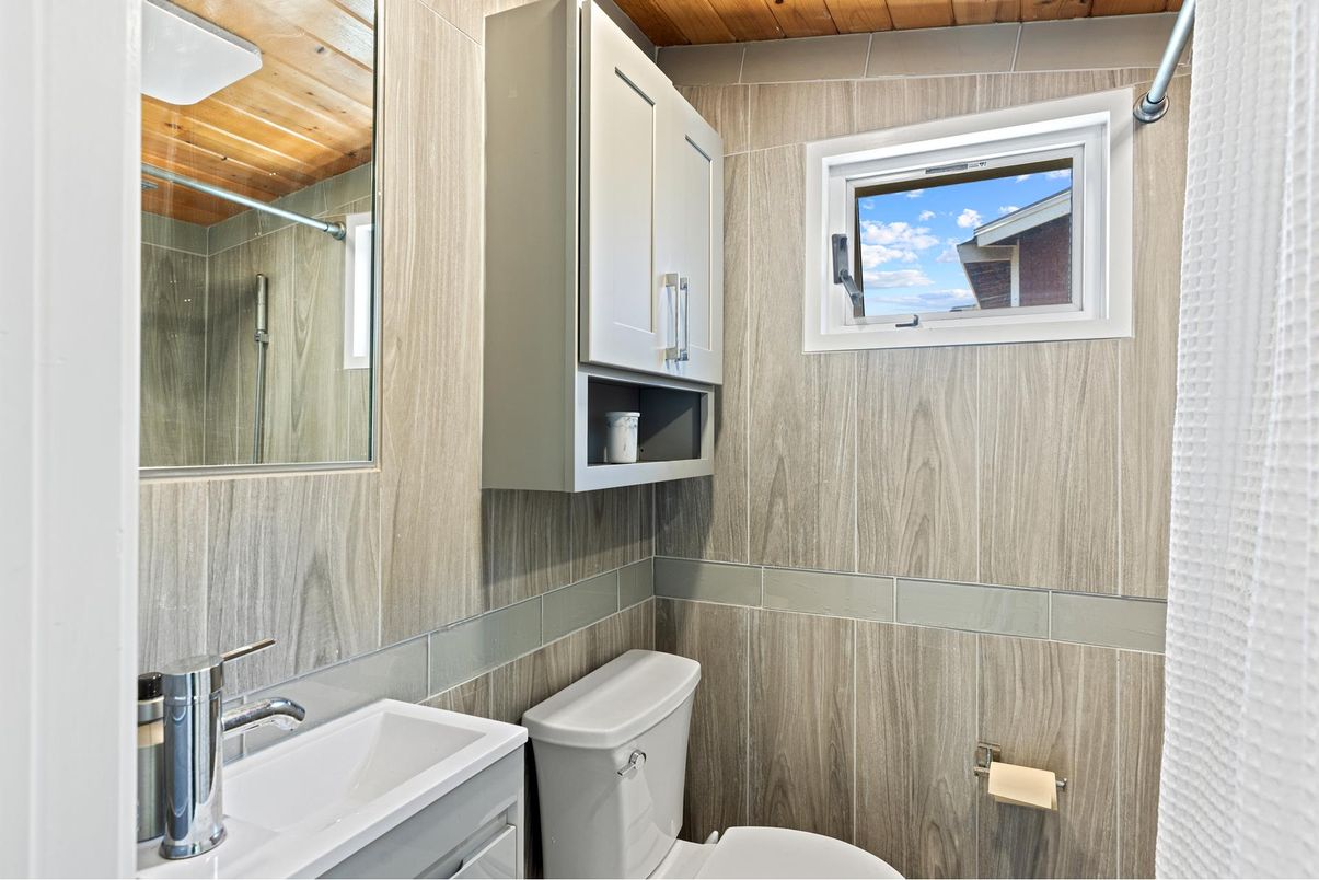 Bathroom, Interior, Wooden Ceilings