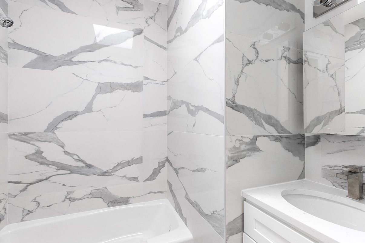 Bathroom, Interior, Marble Walls