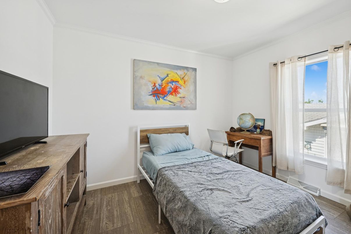 Bedroom, Interior, Wood Texture Flooring
