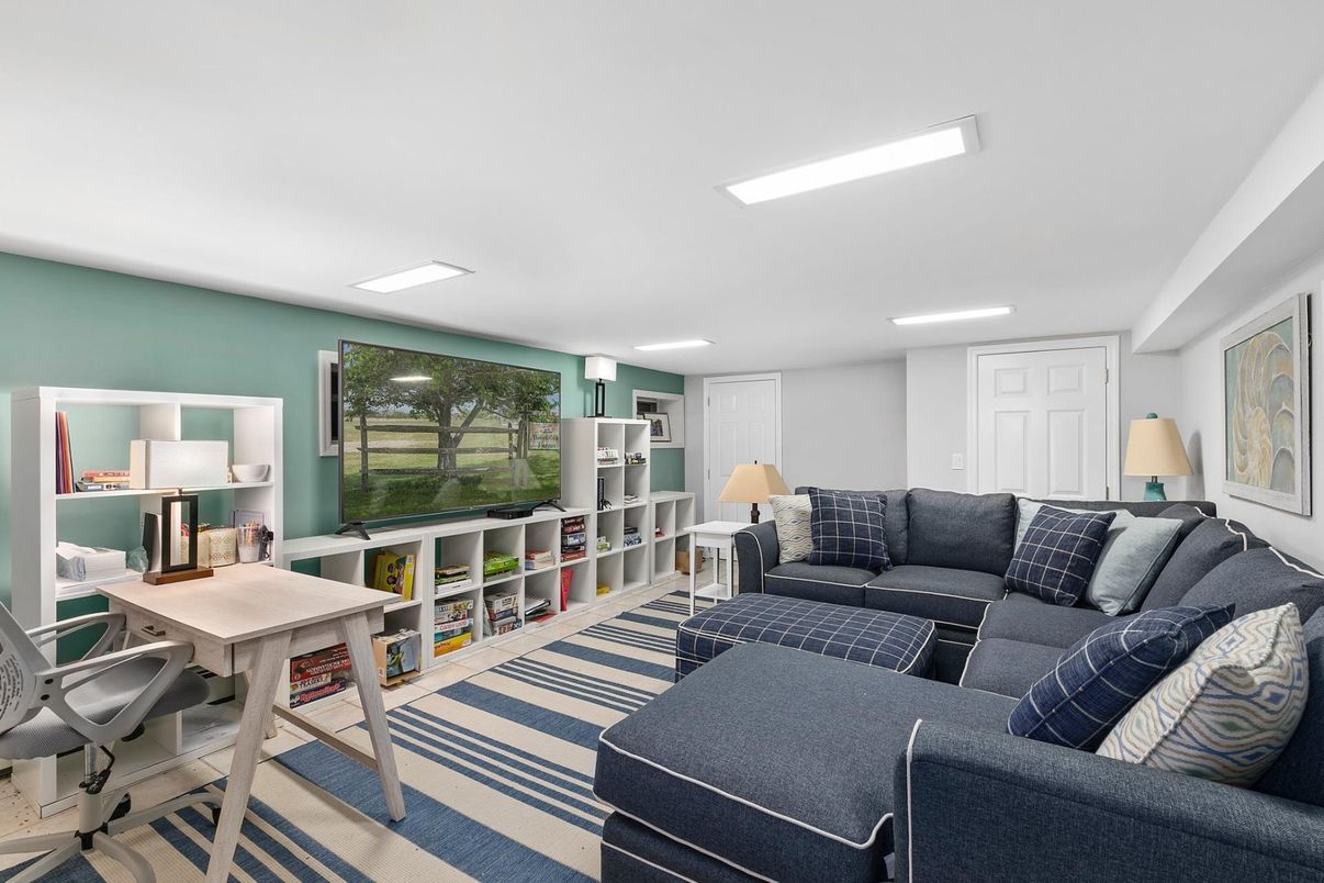 Home Office, Interior, Living room, Recessed Lighting