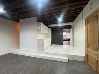 Interior, Marble, Recessed Lighting, Wood Texture Flooring