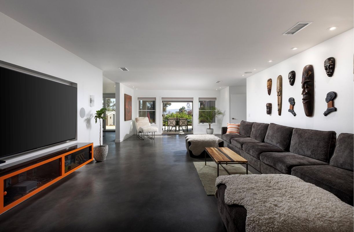 Interior, Living room, Recessed Lighting