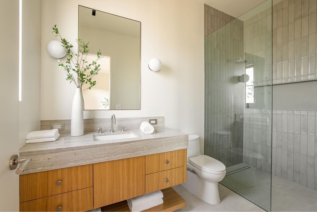 Bathroom, Glass Shower, Interior