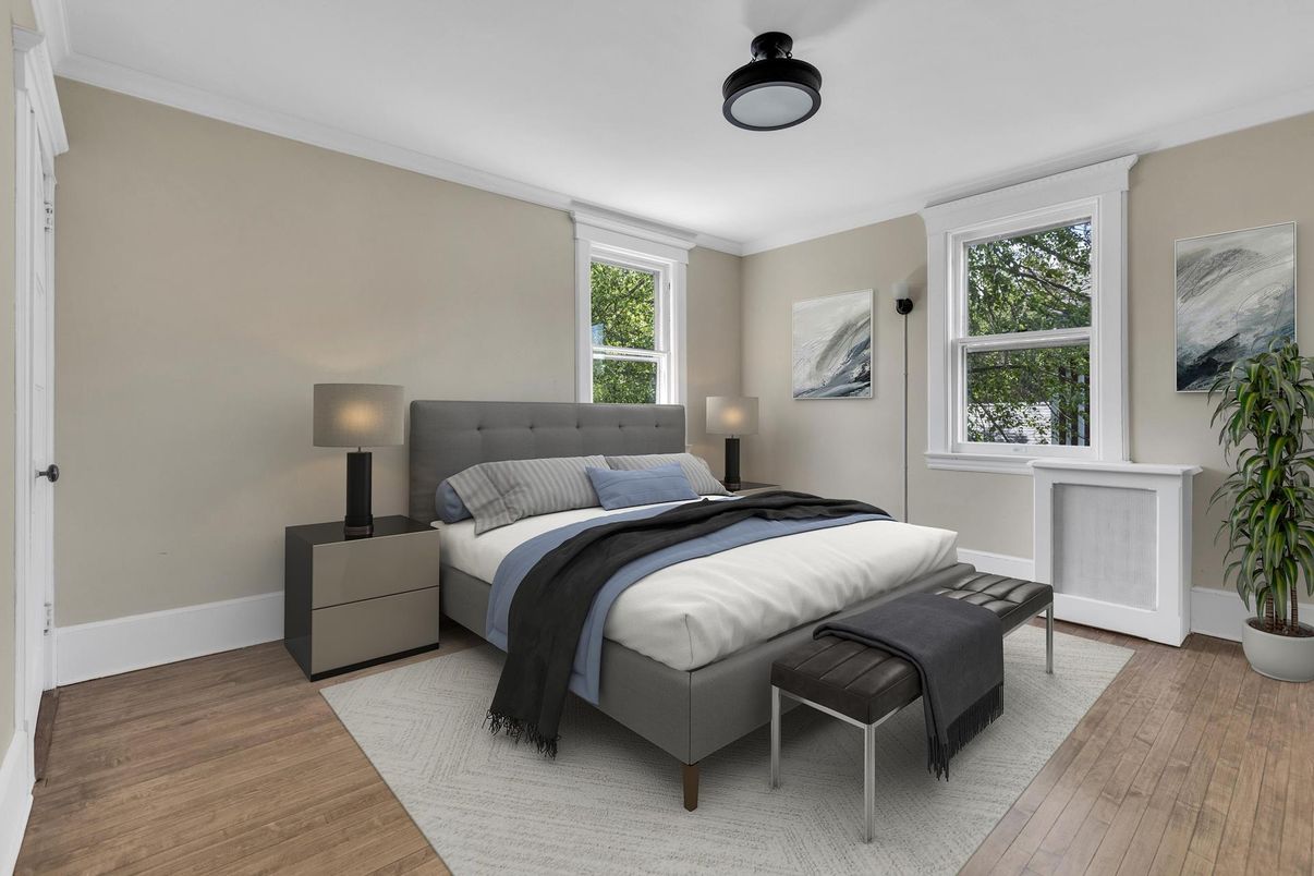 Bedroom, Interior, Wood Texture Flooring