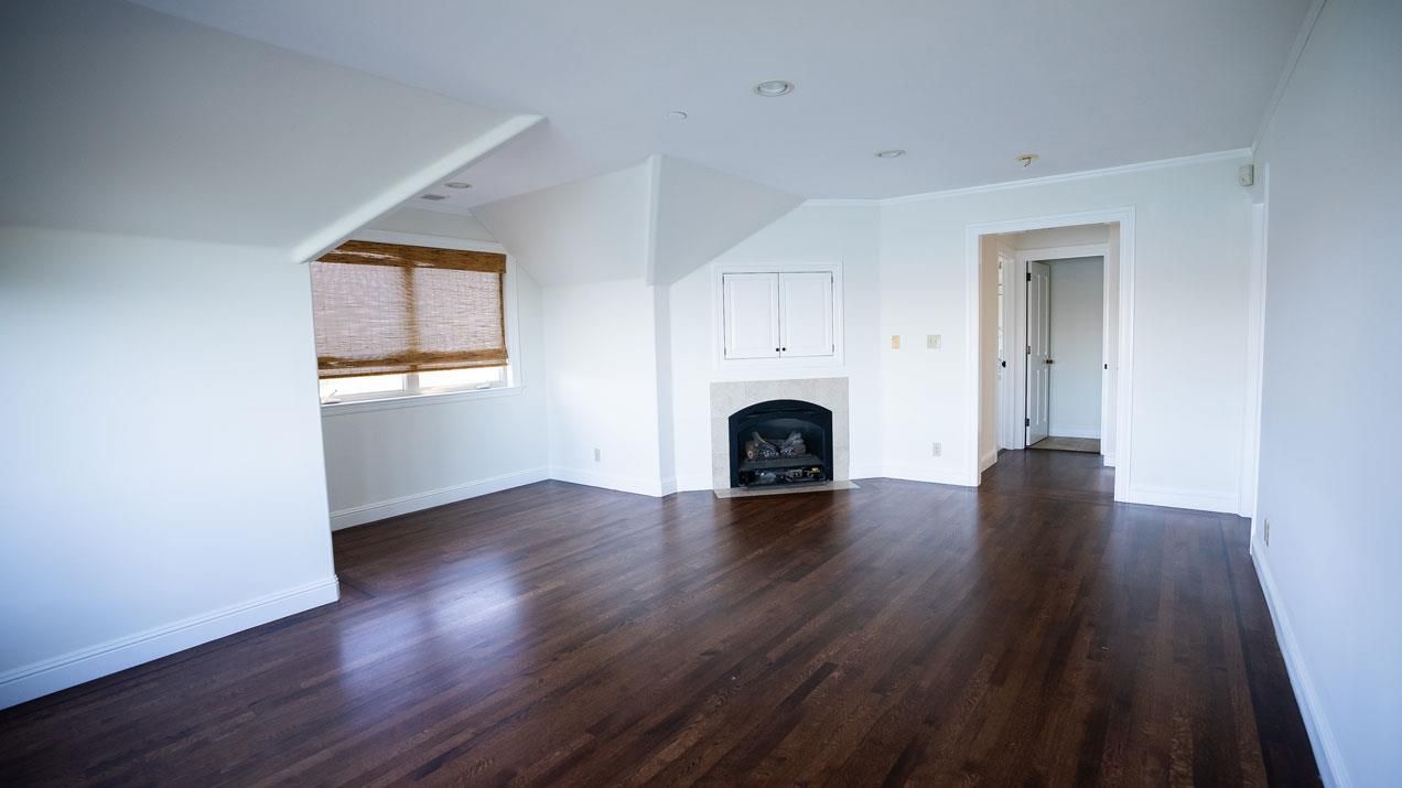 Empty room, Fireplace, Interior, Wood Texture Flooring