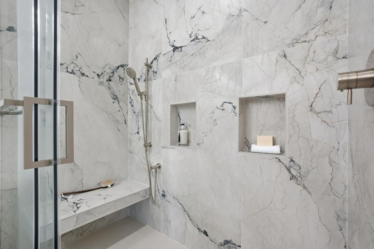 Bathroom, Interior, Marble Walls