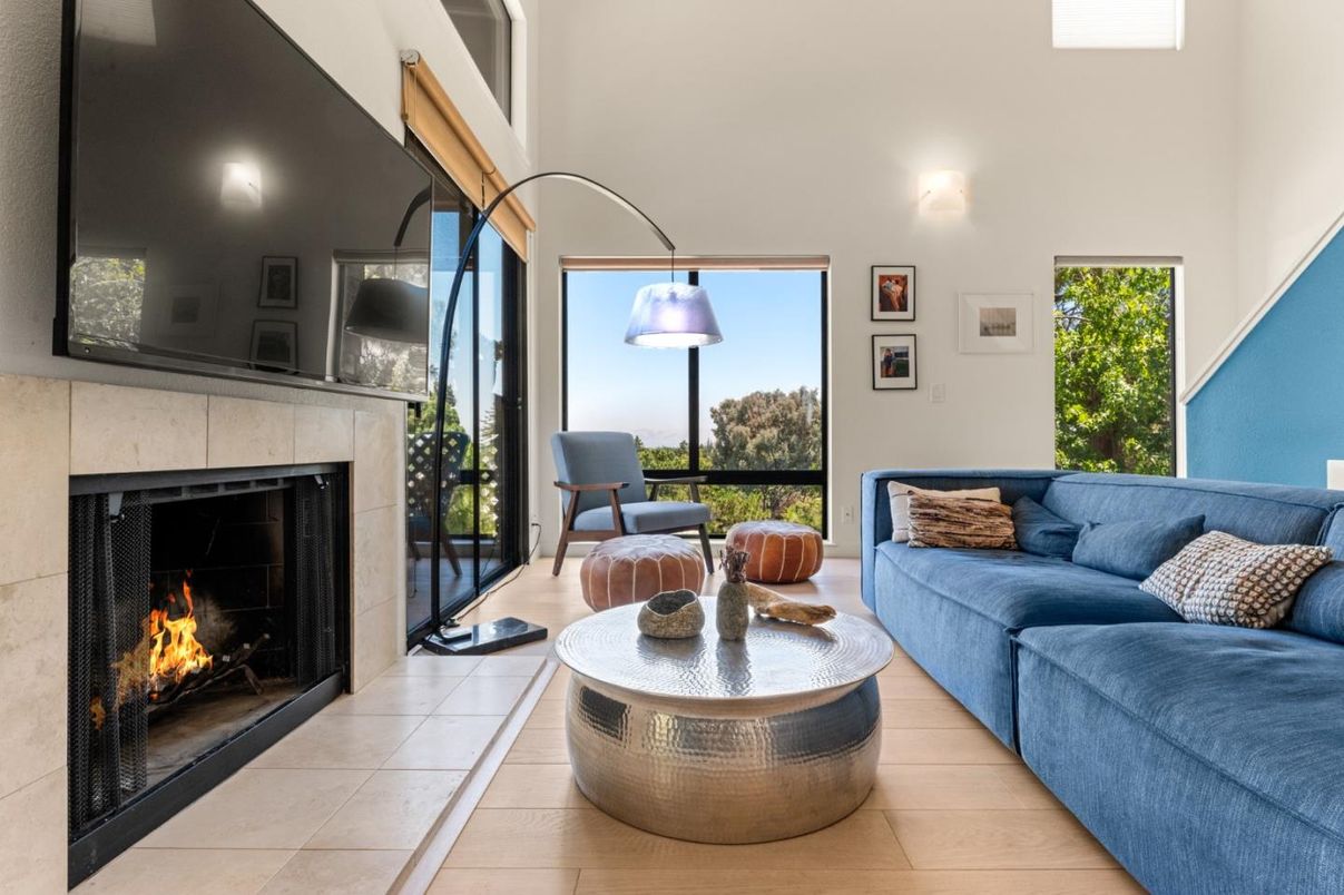 Fireplace, Interior, Living room, Wood Texture Flooring