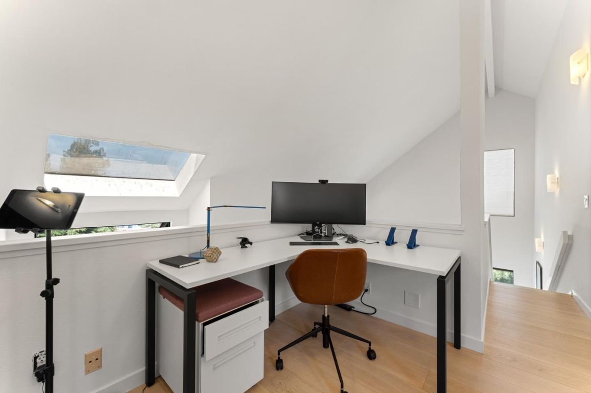 Home Office, Interior, Wood Texture Flooring