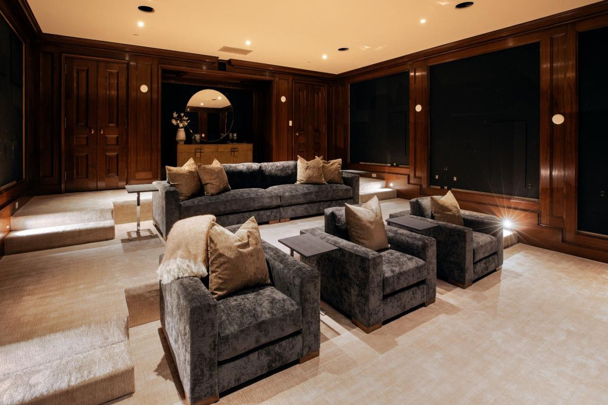 Interior, Living room, Recessed Lighting