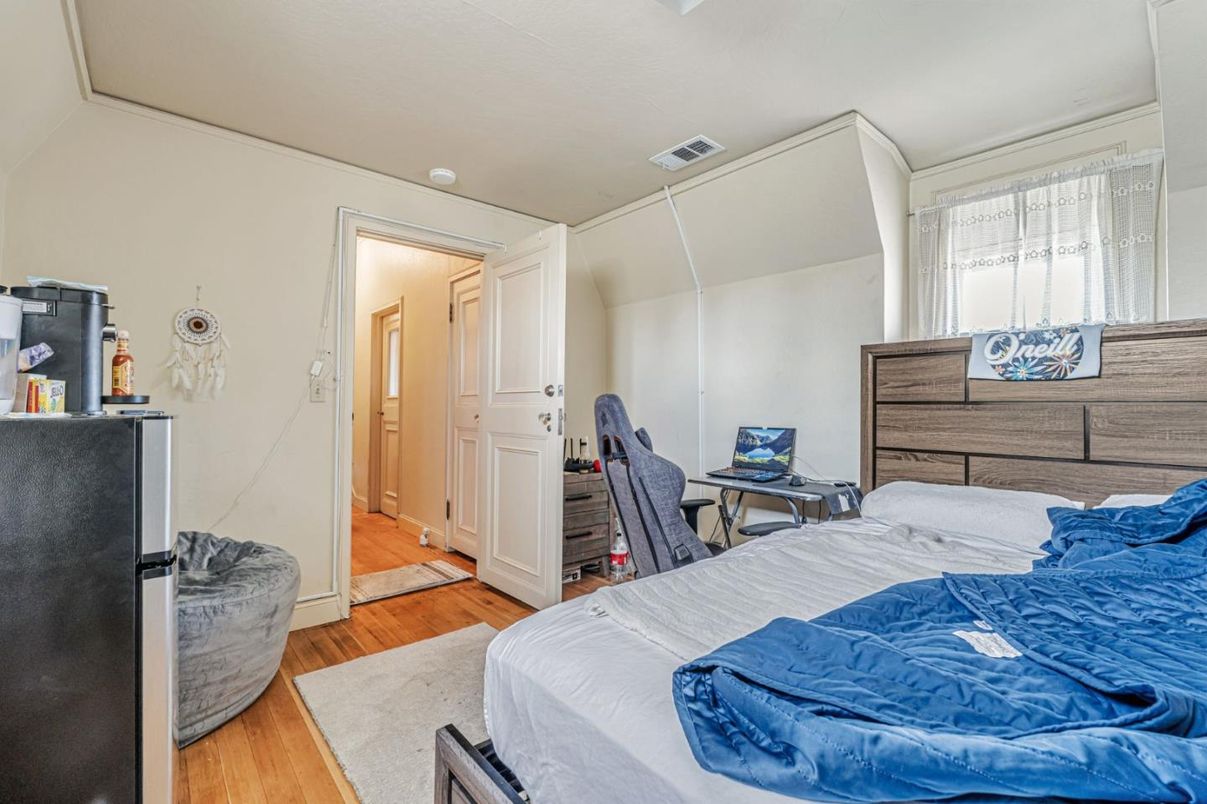 Bedroom, Interior, Wood Texture Flooring