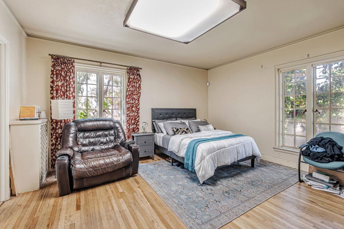 Bedroom, Interior, Wood Texture Flooring