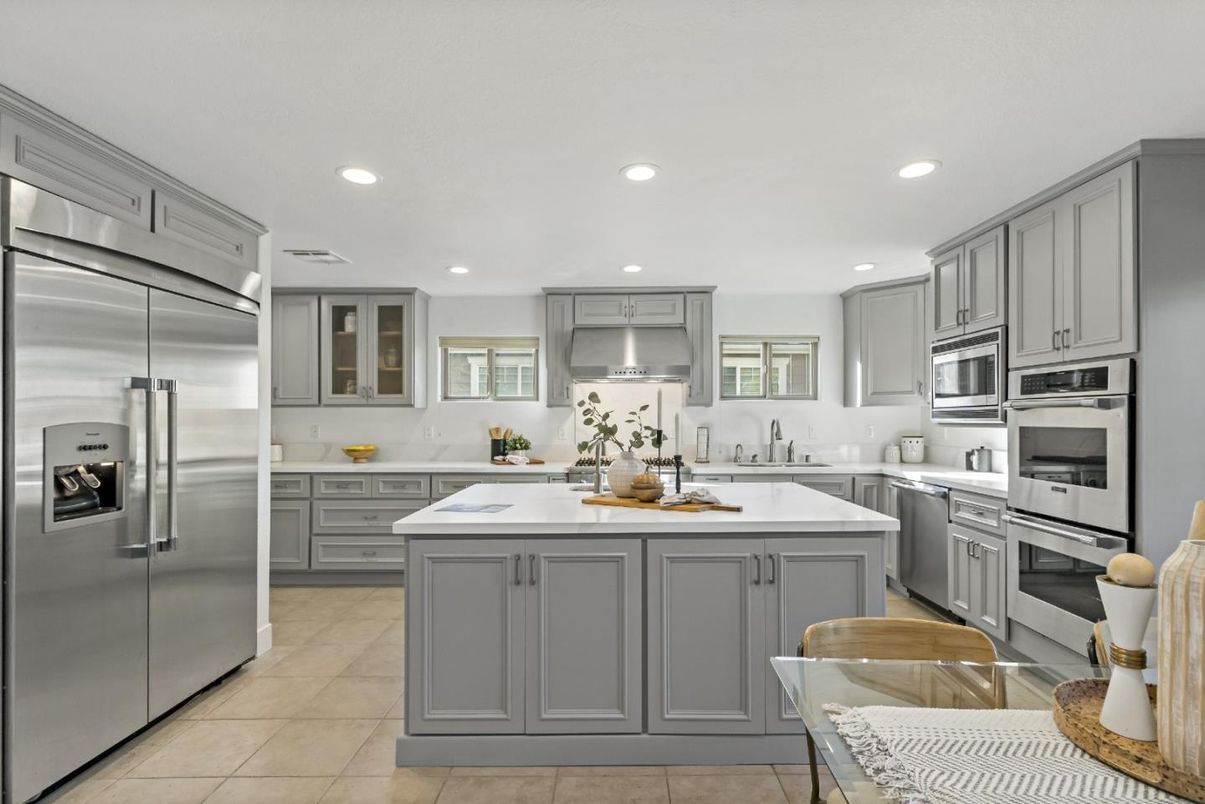 Interior, Kitchen, Recessed Lighting, Stainless Steel Appliances
