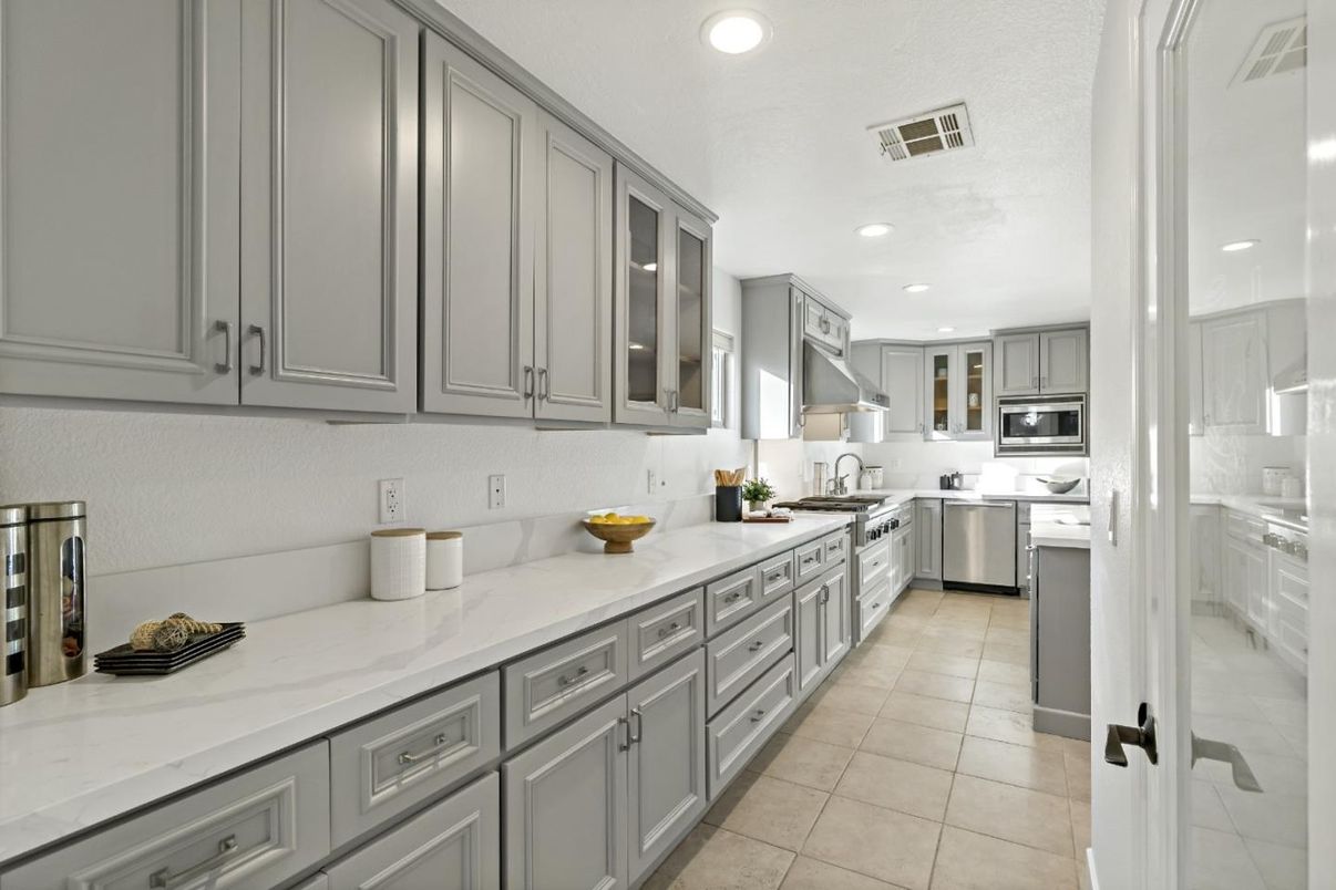 Interior, Kitchen, Recessed Lighting, Stainless Steel Appliances