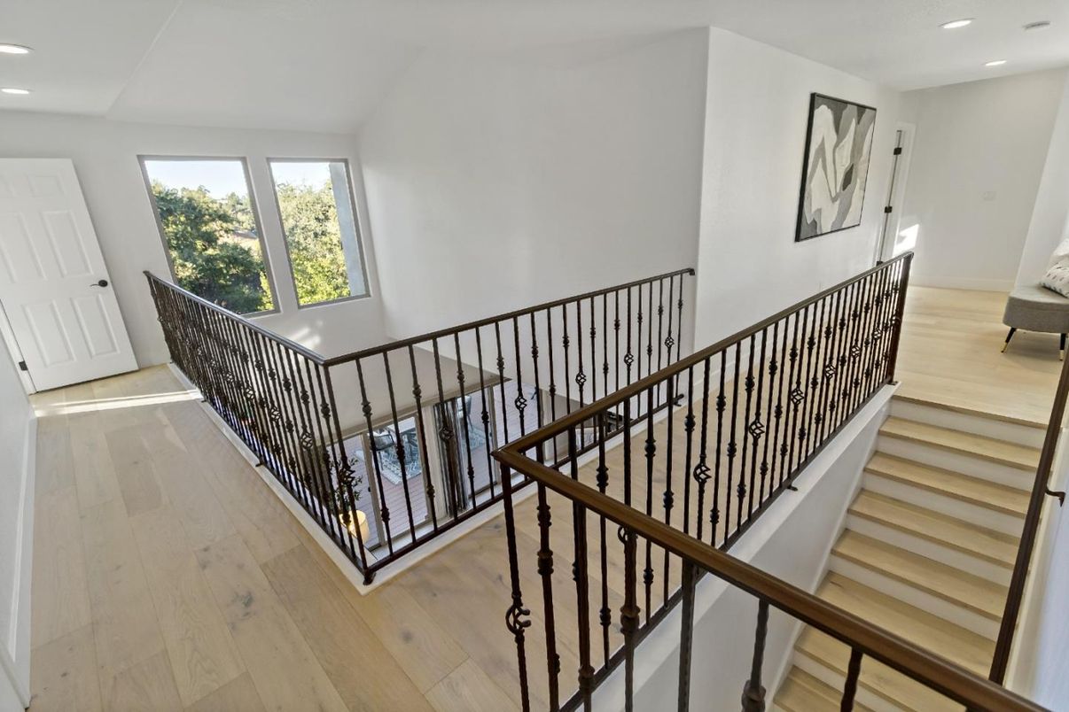 Fireplace, Interior, Recessed Lighting, Wood Texture Flooring