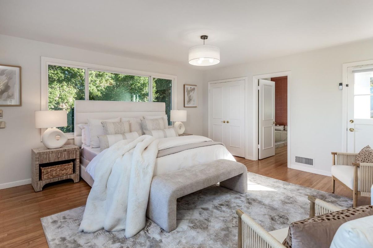 Bedroom, Interior, Wood Texture Flooring