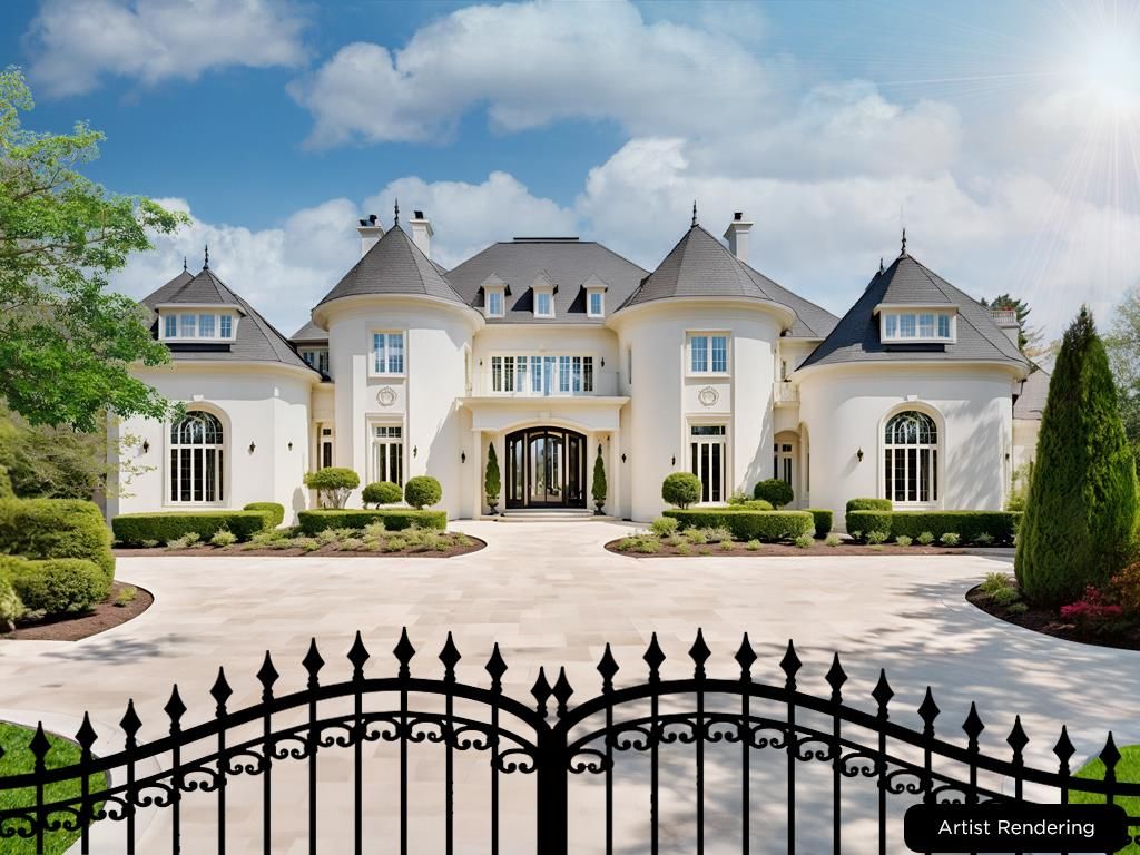 Backyard, Exterior, Facade, French Provincial