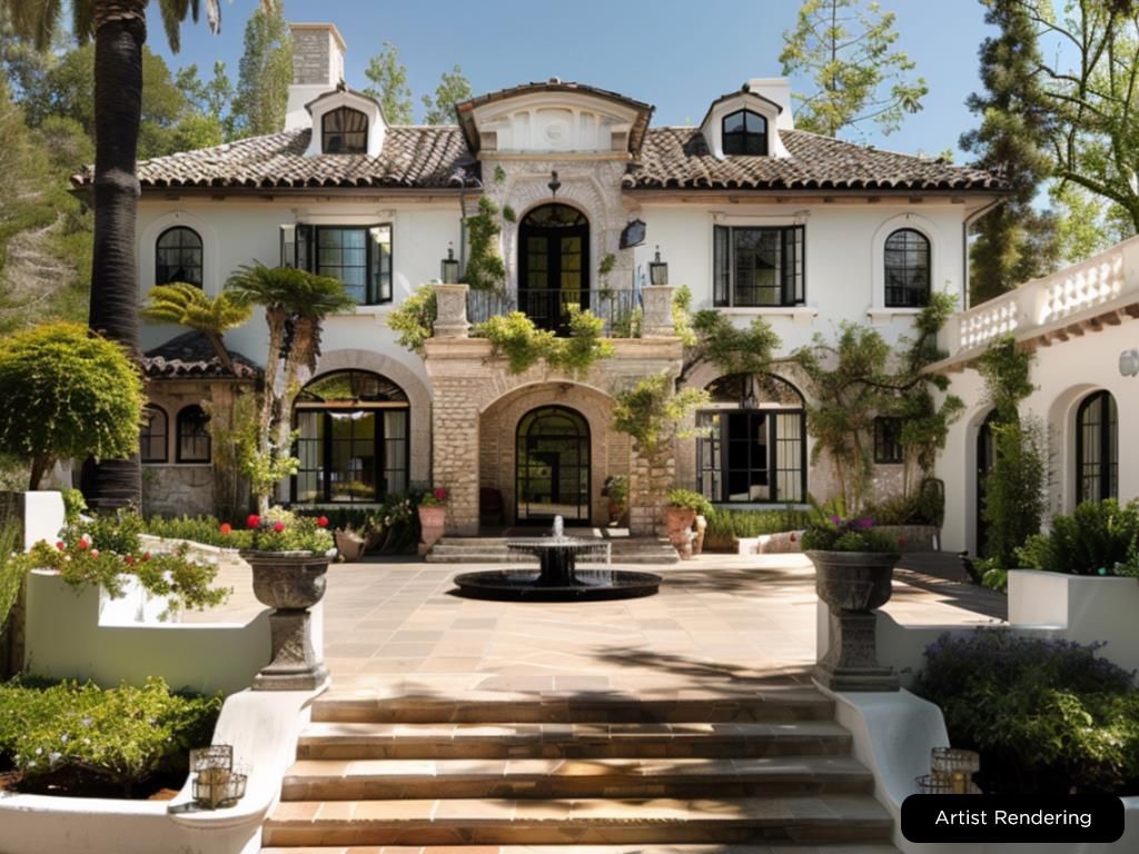 Exterior, Facade, Mediterranean