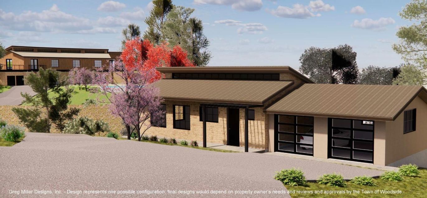 Attached, Exterior, Facade, Modern