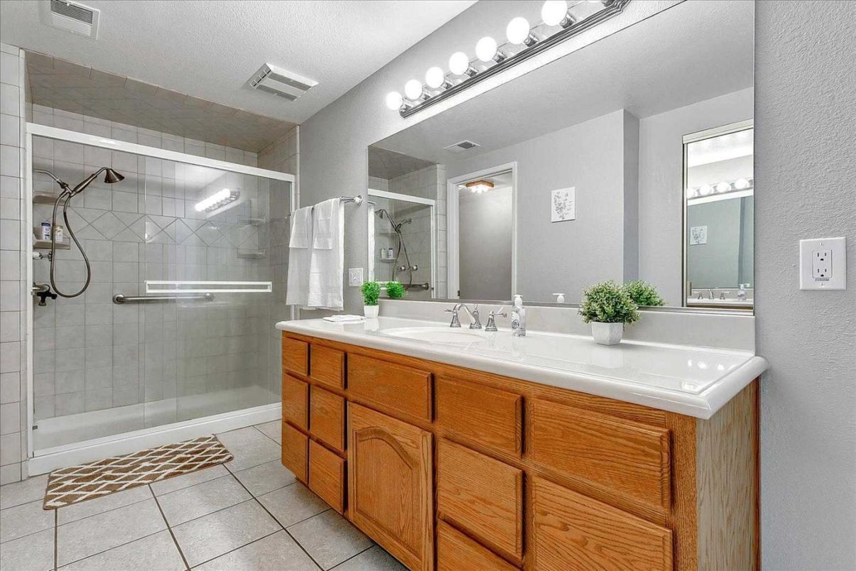 Bathroom, Dual Sink Vanities, Glass Shower, Interior