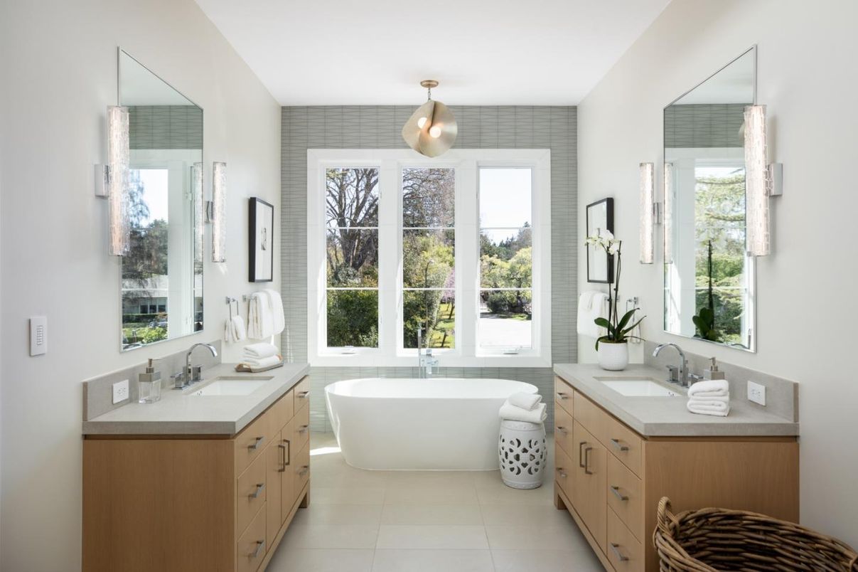 Bathroom, Dual Sink Vanities, Free Standing Baths, Interior