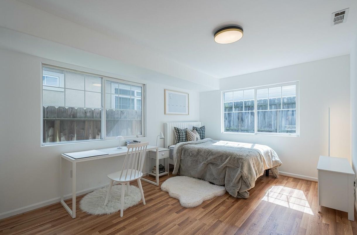 Bedroom, Home Office, Interior, Wood Texture Flooring