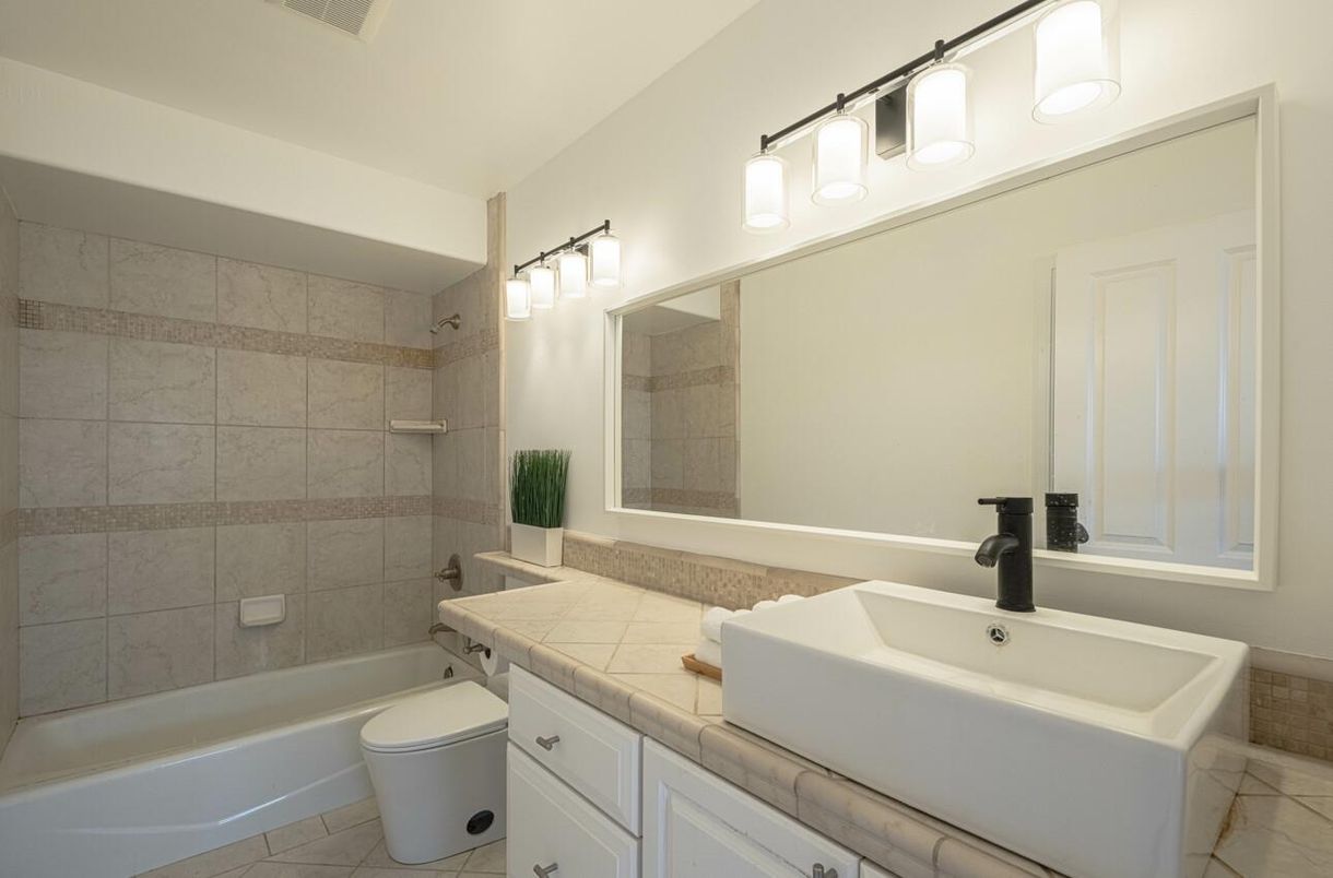 Bathroom, Glass Shower, Interior, Tile Countertops