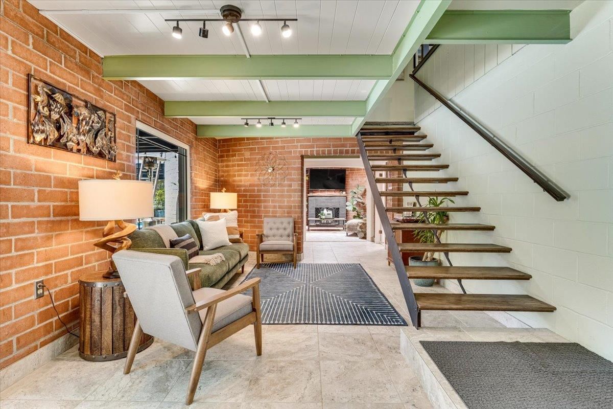 Fireplace, Interior, Stone Walls