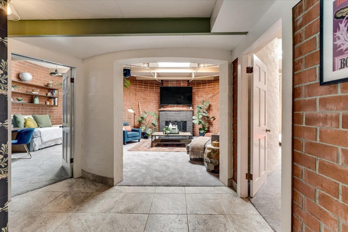 Fireplace, Interior, Stone Walls