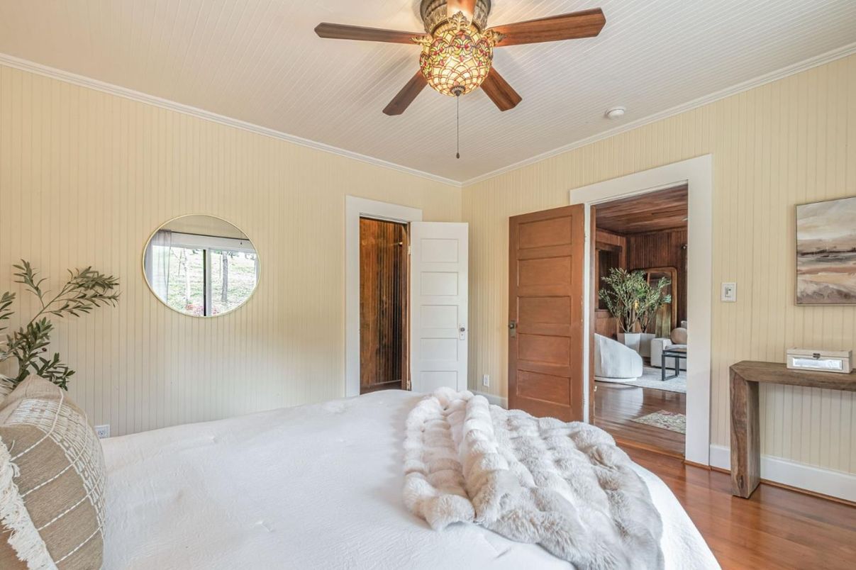 Bedroom, Interior, Wood Texture Flooring