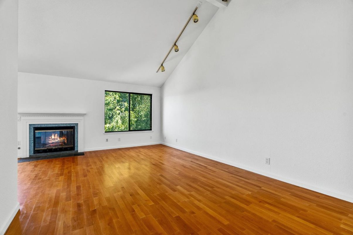 Empty room, Fireplace, Interior, Wood Texture Flooring