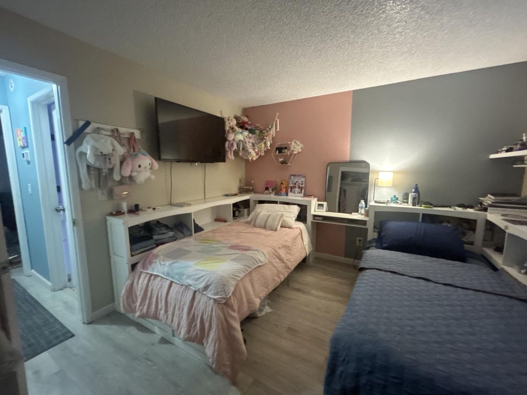 Bedroom, Interior, Wood Texture Flooring