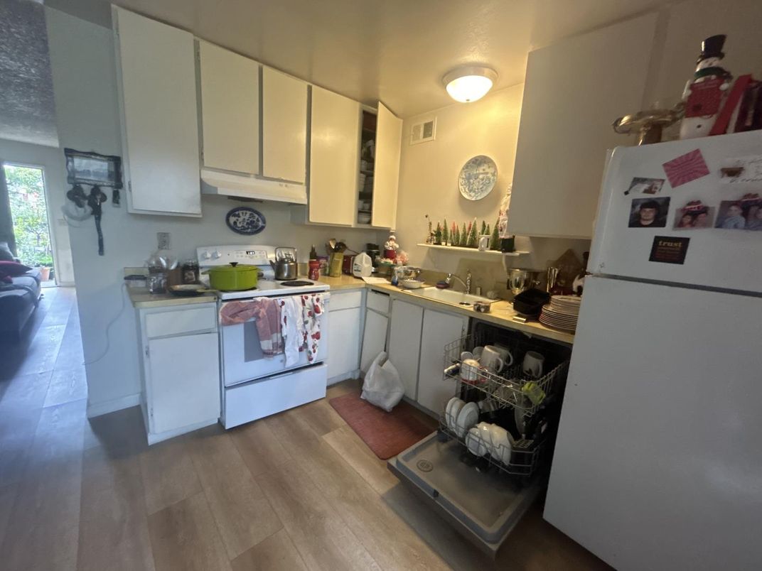 Interior, Kitchen, Wood Texture Flooring