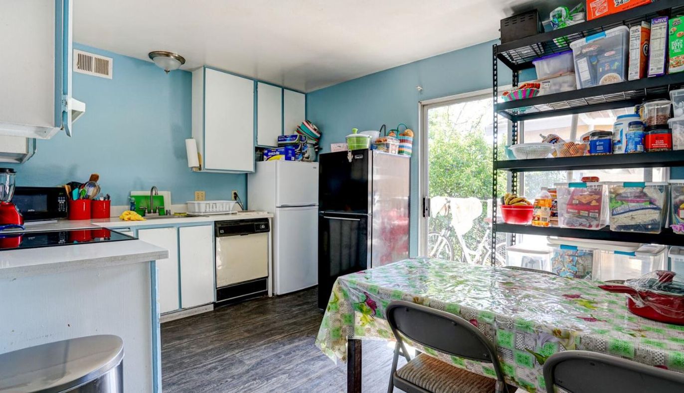 Interior, Kitchen, Wood Texture Flooring