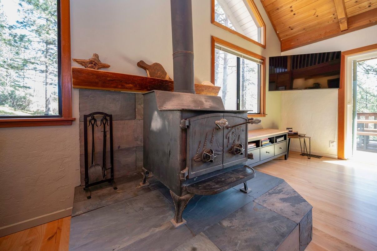 Fireplace, Interior, Wooden Ceilings, Wood Texture Flooring