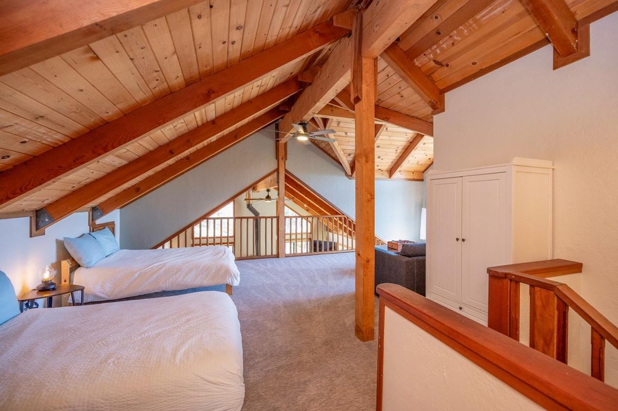 Bedroom, Interior, Wooden Beams, Wooden Ceilings