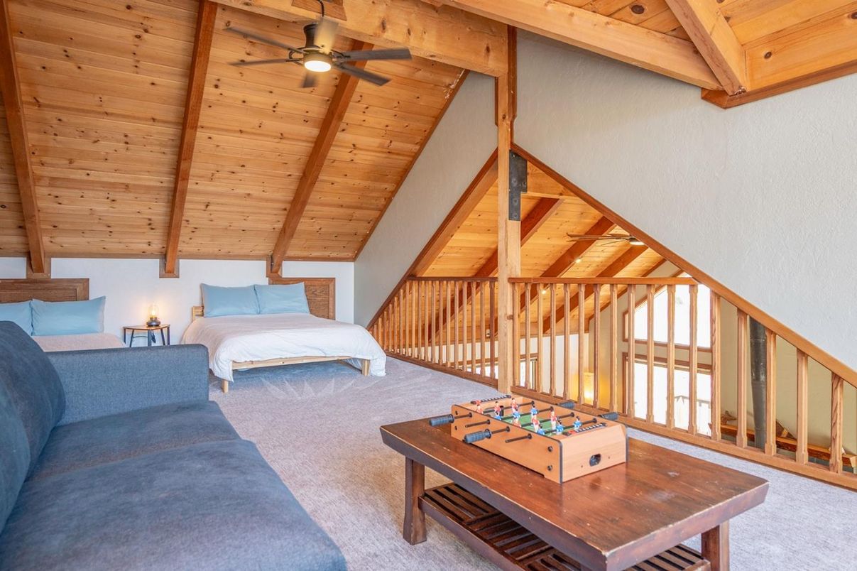 Bedroom, Interior, Wooden Beams, Wooden Ceilings