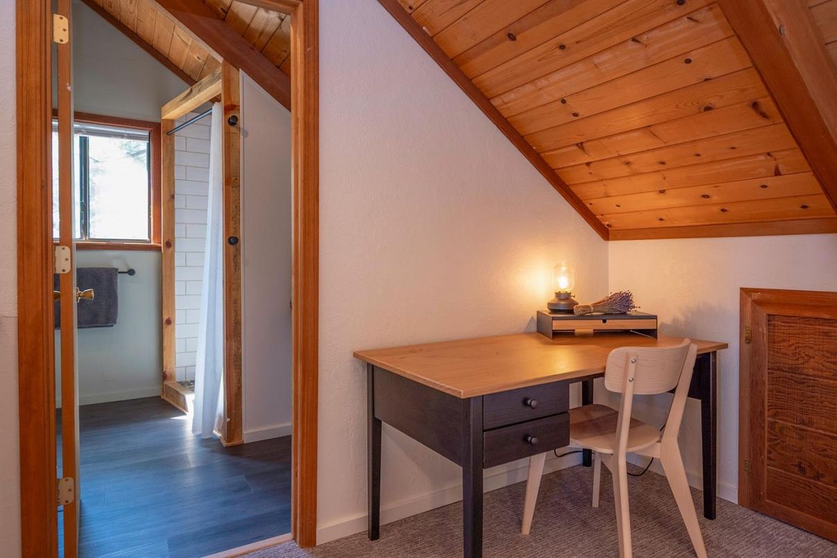 Home Office, Interior, Wooden Beams, Wooden Ceilings, Wood Texture Flooring