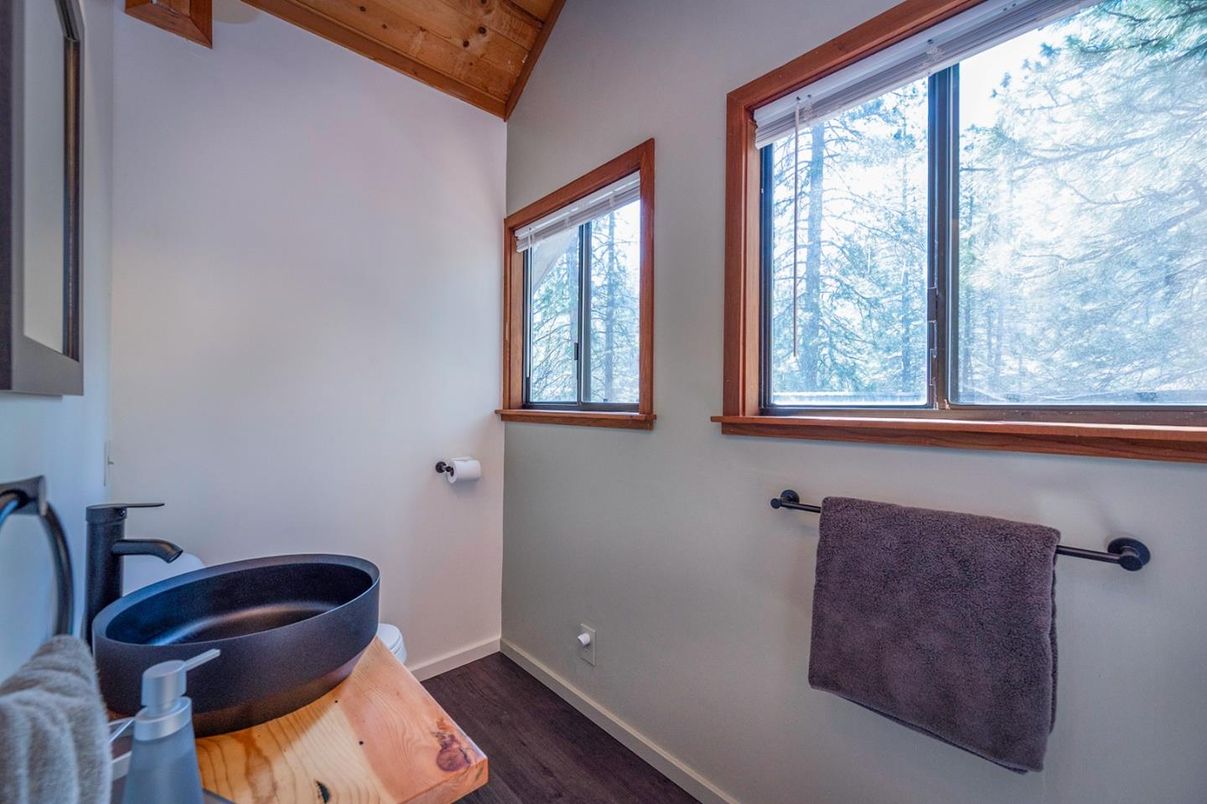 Bathroom, Interior, Wooden Beams, Wooden Ceilings, Wood Texture Flooring