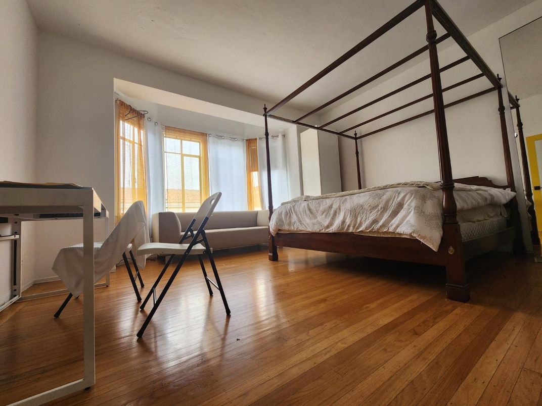 Bedroom, Interior, Wood Texture Flooring