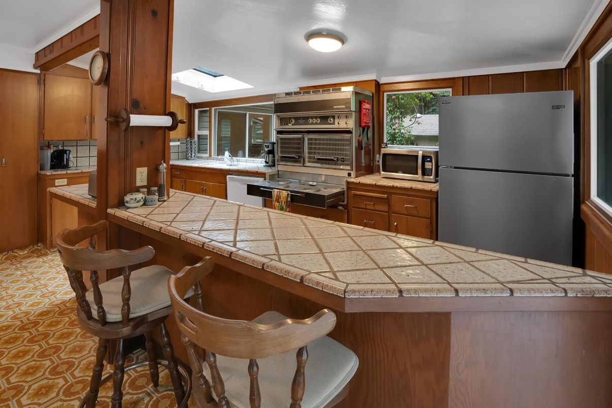 Interior, Kitchen, Stainless Steel Appliances, Tile Countertops